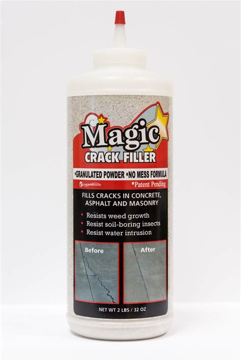 Magic crack filler for concretee